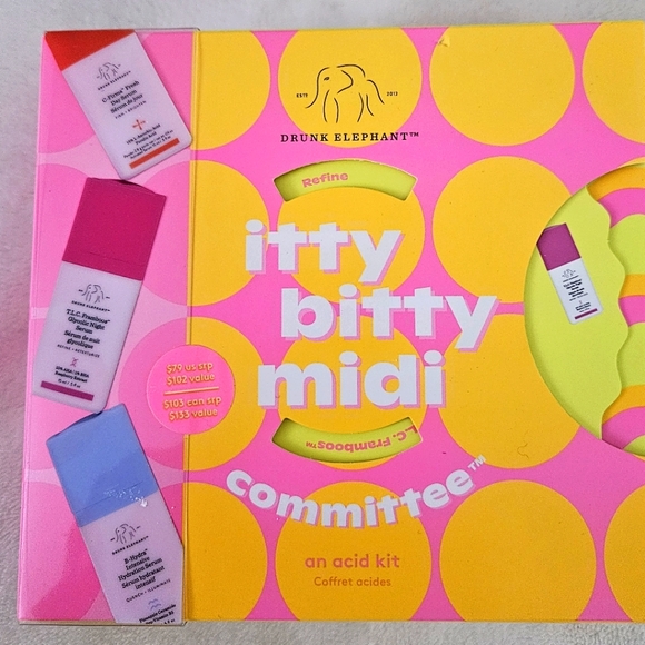 NEW DRUNK ELEPHANT Itty Bitty Midi Committee Serum Trio Minis - Picture 1 of 6